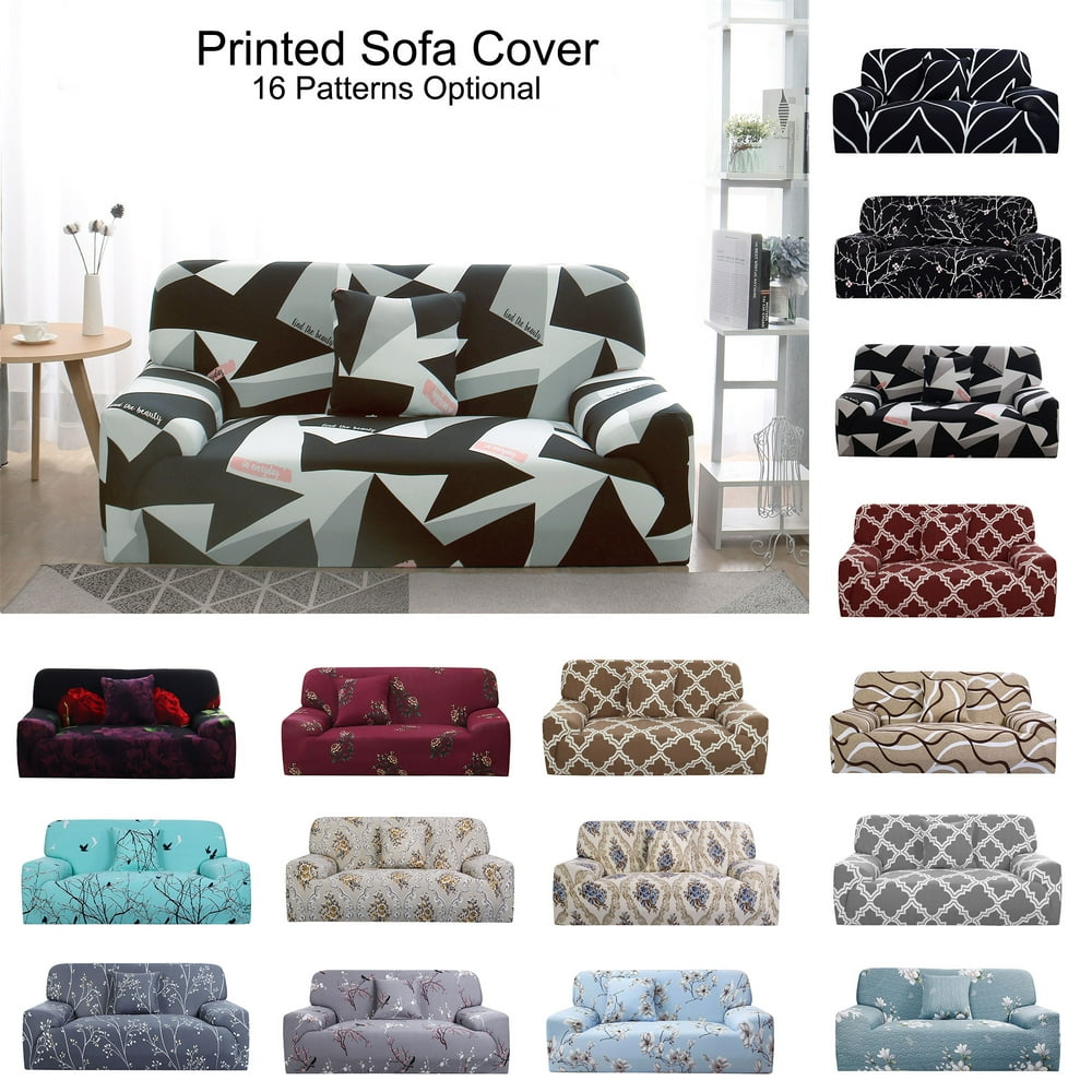 CHOK Stretch Spandex Sofa Slipcover for Loveseat  Red Flower Medium