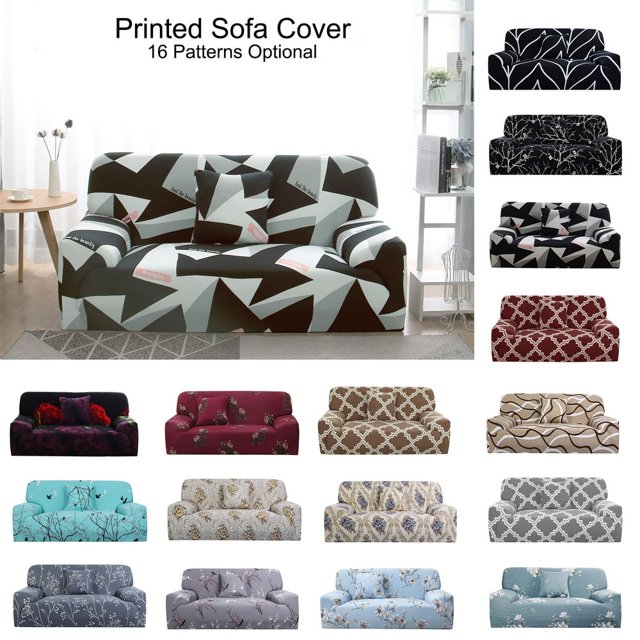 CHOK Housse de Sofa Extensible en Spandex pour Causeuse Fleur Rouge Moyen