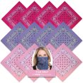 thumbnail image 1 of Basico 100% Cotton Head Wrap Bandanas 12 Pack, 1 of 8