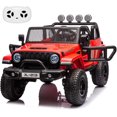 thumbnail image 2 of Royalbelle Red 24v Ride on Car for Ages 3-8, 2-Seater UTV Truck with Remote, 2 of 7