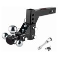 thumbnail image 1 of Adjustable Trailer Hitch Ball Mount, Tri-Ball (1-7/8" X 2" X 2-5/16"), Fits 2" Receiver, 5" Rise/Drop Hitch, Hitch For Heavy Dut ,Dependable Strength, 1 of 7