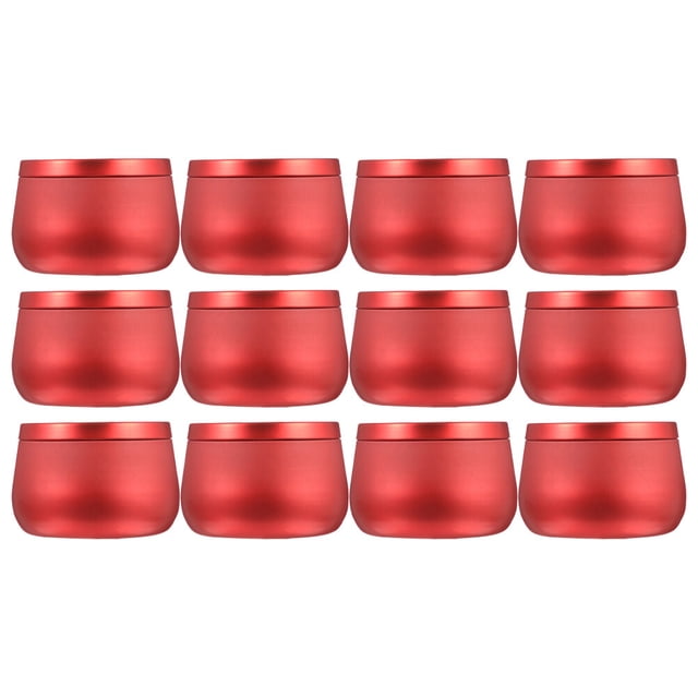 MasteelfCA 12 Pcs Boîte de Rangement pour Thé Bougie Ronde Boîte de Rangement pour Bonbons Perles d'Artisanat Boîte à Bijoux