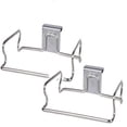 thumbnail image 1 of Oleegame 2PC Spoon And Lid Rest Garbage Door Cabinet Rack Shelf Kitchen Hangable Multi-purpose Back Bathroom Products Silver, 1 of 7