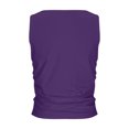 thumbnail image 4 of Timegard Camisoles pour Femmes Col Rond Sans Manches Froncées Confortables Couleur Unie Été Décontractées Ajustées, 4 of 5