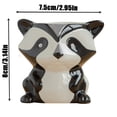 thumbnail image 4 of Dvkptbk Garden Flowerpot Animal Pot Ceramic Succulent Pot Cactus Potted Planting Bonsai Pots Set Home Decor, 4 of 4