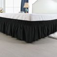 thumbnail image 2 of Unique Bargains Polyester Bed Skirt Elastic Wrap Around Dust Ruffle 15' Drop, 2 of 10
