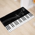 thumbnail image 1 of Waterproof Bathroom Mat, Kitchen Mat, Water Absorbent Musical Note Printing For Bathroom Floor Toilet Kitchen, 1 of 8