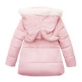 thumbnail image 4 of MIASHUI Warm Winter Girls Coat Jacket for Toddlers Thick Snowsuit with Removable Hood for Cold Weather Outwear Stylish and Comfortable Winter Wear Pink,2-3 Years, 4 of 5