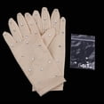 thumbnail image 3 of Elastic Girls Gloves with Rhinestones Gloves Women Figure for Ice Figure Skating Competition L, 3 of 9