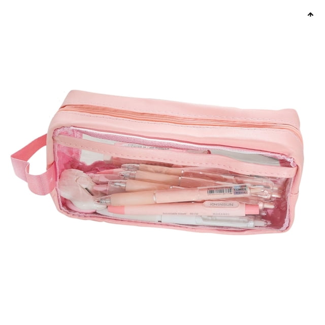 Tyidzon Clear Pencil Pouch Large Capacity Pencil Case Pouch for Offices, Travel, Work, Easy Storage Stationery, Documents, Small Items