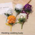 thumbnail image 4 of fastboy 1/2/3/5 Skin-friendly Buttonhole Flowers Lifelike Color And Good Texture Safe Brooches Flowers Graduation White 1 Pc, 4 of 6