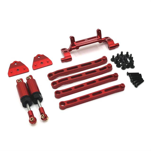 stanreset Aluminum Shock Absorber Mount Linkage Rod Seat For MN MN82 LC79 1/12 LC79 Shock Remote Control Rc Car Parts Shock Red