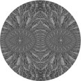thumbnail image 1 of Ahgly Company Tapis d'Intérieur Ronds Transitionnels Noirs Lavables à la Machine, 3 Pieds Rond, 1 of 7