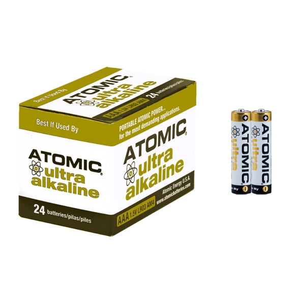 Atomic AAA Alkaline Batteries Value Pack - 24 Pack