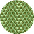 thumbnail image 1 of Ahgly Tapis Rond Lavable en Machine Intérieur Transitionnel Chêne Brun, 6 Pieds Rond, 1 of 7
