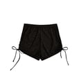 thumbnail image 1 of Plebaso Women's Mesh Shorts Beachwear See Through Bikini Bottom Summer Cover up Shorts with Drawstring, 1 of 7
