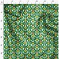 thumbnail image 3 of Soimoi Green Rayon Fabric Florals Floral Decor Fabric Printed Yard 56 Inch Wide, 3 of 6