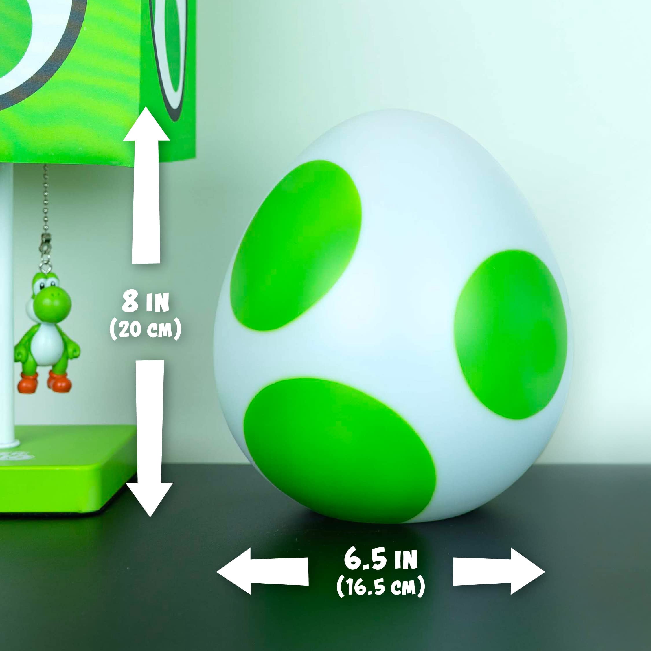 Paladone Yoshi Egg Light 8 in x 7 in | Super Mario Gifts and Room