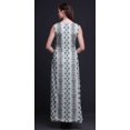 thumbnail image 4 of Bimba Shibori Printed Front Slit Sleeveless Summer Spring Long Women BeachDress-X-Large, 4 of 5