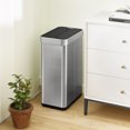 thumbnail image 2 of Gymax 16 Gallon Trash Can w/Wing Lids for Bedroom Bathroom Kitchen Stay OpenSliver, 2 of 10