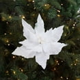 thumbnail image 1 of indoor christmas tree 1Pcs Christmas Tree Decoration Simulation Flower - Cloth Material Simulation Flower - Wedding/Party/Hall Scene Decoration - Holiday Gift outside christmas decorations, 1 of 6