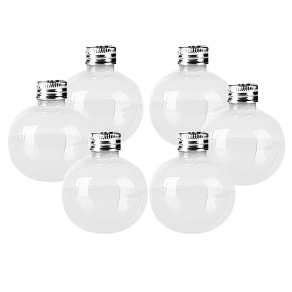 1 Pack Booze Filled Christmas Tree Ornaments Water Bottle Clear 50ml Decorative Reusable