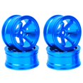 thumbnail image 1 of Hilitand RC Car Wheel Hub, RC Car Wheel Rim, Aluminium Alloy For RC Model Vehicles RC Truck RC Model Car 1/10 Flat Running Drift RC Car, 1 of 8