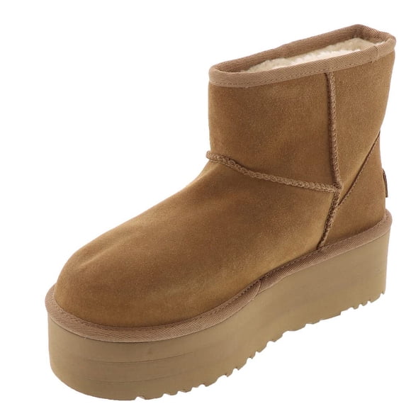 UGG Women's Classic Mini Platform Boots, Chestnut, 12