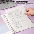thumbnail image 4 of Fareti Spiral Notebook A5 Wide Ruled Notebooks Gradient Small Lined Notebooks for Note Taking for Work Study Business Travel, 4 of 4