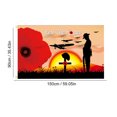 thumbnail image 4 of Oubit House Outdoor Flag,90 x 150cm Remembrance Single Layer Polyester Banner Remembrance Day Banner Flag High-End Performance, 4 of 5
