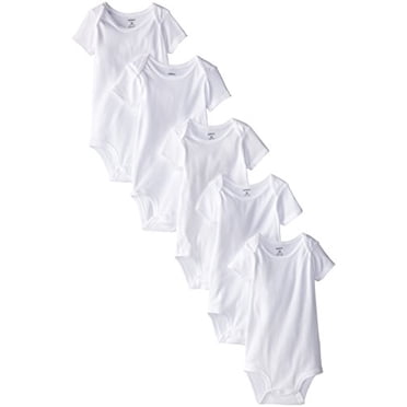 Carter's Cache-Couches Unisexes pour Bébé, Lot de 5, P/P - Blanc - 18 Mois
