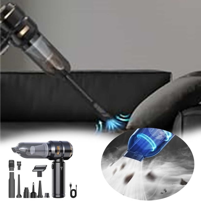 High Power Cordless Car Vacuum Cleaner With Brushless Motor Handheld Blower Inflator Vacuum Border Happy Everything Mini Attachments New Year Vacuum Hose Attachment 1 7/8 Dryer for Clothes under 100