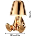 thumbnail image 4 of Mistaha Golden Thinker Man Lampe de Table - Commande Tactile à Intensité Réglable, Lumière Décorative Moderne en Résine avec Poses Uniques - Parfaite pour la Chambre, le Salon, la Salle de Lecture, 4 of 6