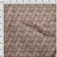 thumbnail image 4 of oneOone Cotton Cambric Brown Fabric Abstract Floral Sewing Craft Projects Fabric Prints By Yard 56 Inch Wide, 4 of 5