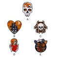 thumbnail image 2 of Maytalsory Exquisite And Fashionable Halloween Enamel Pin Brooch Gift For Gothic Jewelry Enthusiasts Pumpkin Skeleton 1Set, 2 of 6