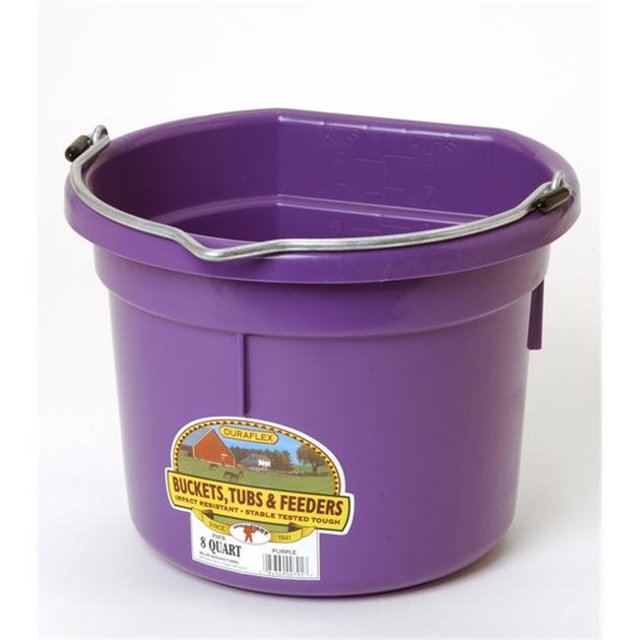 Miller Manufacturing P8FB 8 qt. Godet-Flat Arrière&44; Violet