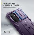 thumbnail image 2 of Dexnor for Samsung Galaxy S25 Plus Case with Built-in Slide Camera Cover & Screen Protector & Kickstand, Shockproof Rugged Case Full-Body Bumper Protective Cover for Galaxy S25 Plus 2025, Purple, 2 of 7