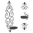 thumbnail image 3 of 2Pcs Wall Candle Sconce Holder Wall Mounted Pillar Candlestick Decorations, 3 of 8