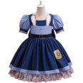 thumbnail image 1 of Girls Bunny Ear Princess Dress Animal Rabbit Cosplay Party Dress, 1 of 8