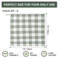 thumbnail image 4 of Unique Bargains 6PCS Cotton Kitchen Tea Towel Set Lattice Pattern, 4 of 9