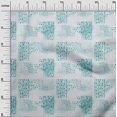 thumbnail image 2 of oneOone Tissu Polyester Lycra Bleu Turquoise Texture Aquarelle Matériel de Robe Tissu Imprimé Tissu au Mètre 56 Pouces de Large, 2 of 4