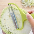 thumbnail image 3 of UsRHHA 3Pack Stainless Steel Cabbage Cutter Vegetable Peeler, Multi-Functional Kitchen Grater for Slicing Shredding, Food Prep Tools for Home Cooking, 3 of 7