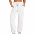 thumbnail image 2 of RKSTN Womens Pants Sweatpants Baggy Loose Mid Rise Fleece Workout Active Long Jogger Sweat Pants With Pockets Loose Fitting Long Pants, 2 of 5