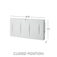 thumbnail image 4 of Foundations SafetyCraft Horizontal Wall-Mounted Baby Changing Station, 250 lb Capacity, Light Gray (100-EH-SC), 4 of 4