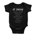 thumbnail image 1 of Hi Daddy I Cant Wait To Meet You! Funny Baby Bodysuits Unisex, 1 of 3