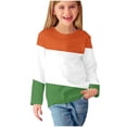 thumbnail image 2 of RXIRUCGD Chemises à Manches Longues pour Filles, Col Rond Mignon, Blouses Décontractées Élégantes, Orange, Taille : 5 Ans, 2 of 6