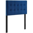 thumbnail image 2 of Modway Lily Biscuit Tufted Twin Performance Velvet Headboard, Navy, 2 of 8