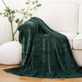 thumbnail image 1 of Battilo Dark Green Christmas Throw Blanket Chenille Knit Throws for Couch Bed, Super Soft Decorative Farmhouse Cozy Sofa Blanket in Home (Dark Creen, 51"x 67"), 1 of 6