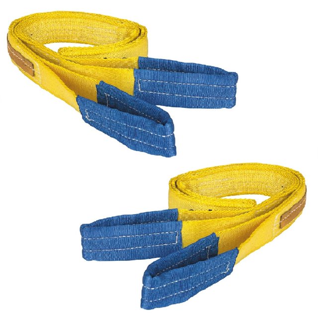 (Ensemble de 2) 6 Pi. 6400 lb. Capacité Sangle de Levage pour Voiture Treuil de Levage Récupération et Chargement