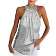 thumbnail image 2 of EGNMCR Camisoles pour Femmes Camisoles pour Femmes à Encolure Débardeur Hauts d'Été Amples Camisoles Décontractées Sans Manches Blouses Hauts Chemises, 2 of 5